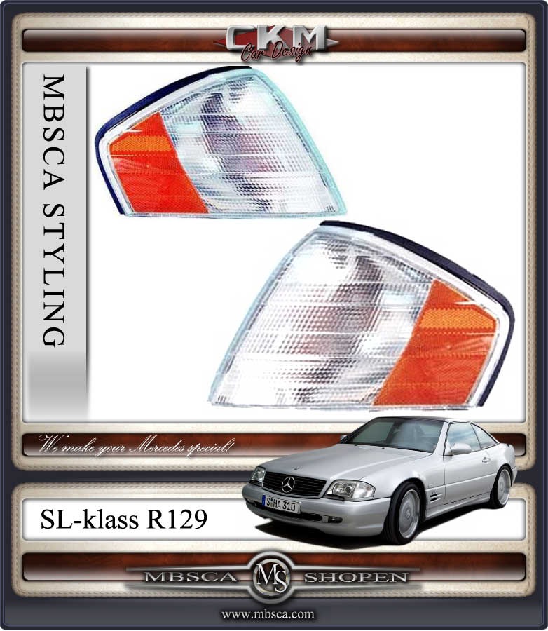 Turnsignals white 2 pcs set.