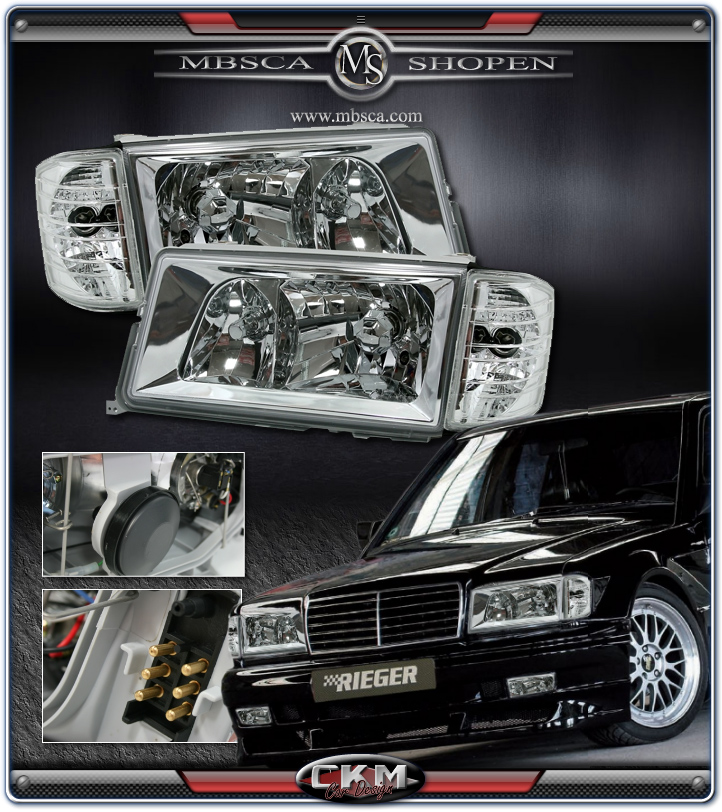 Clear frontlights 2pcs.