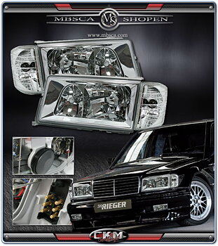 Clear frontlights 2pcs.