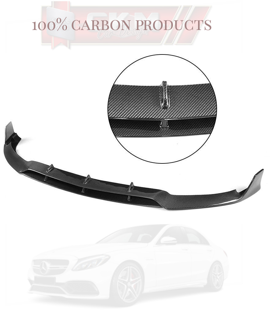 1. Carbon C63 lip b-look 1pc 