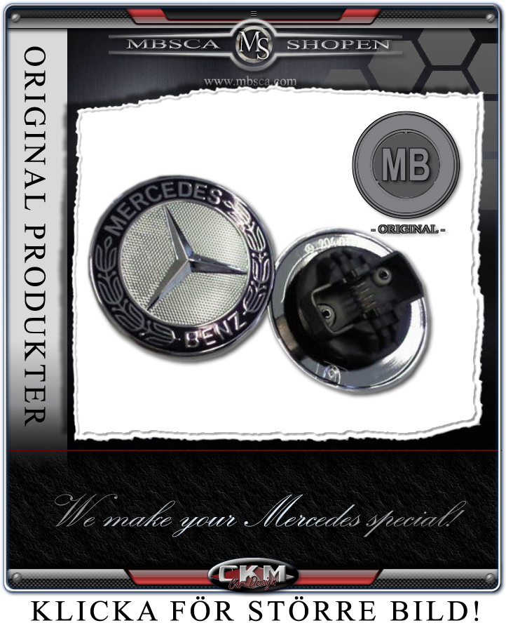 Replacement emblem for hoodstar. MB Orginal.