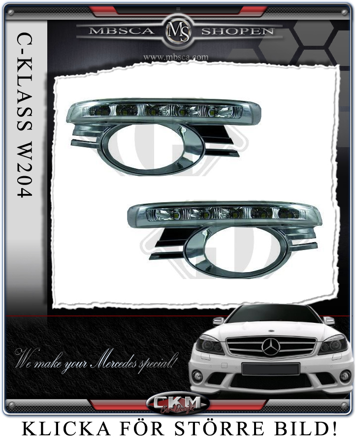 W204 Diodlysen för kofångare V2 - 2