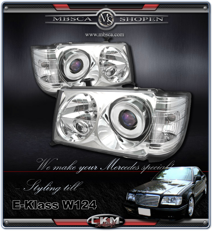 Clear frontlights 2pcs with integrated blinkers.