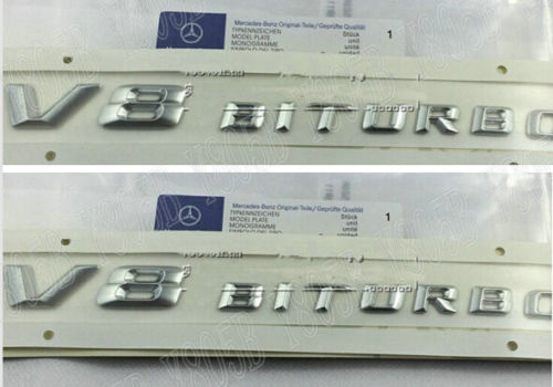 V8 BiTurbo emblem FACELIFT 1st - 2