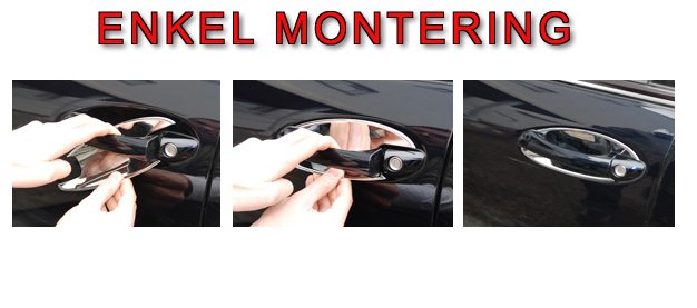 Chrome door handle shells 4 pcs - 4