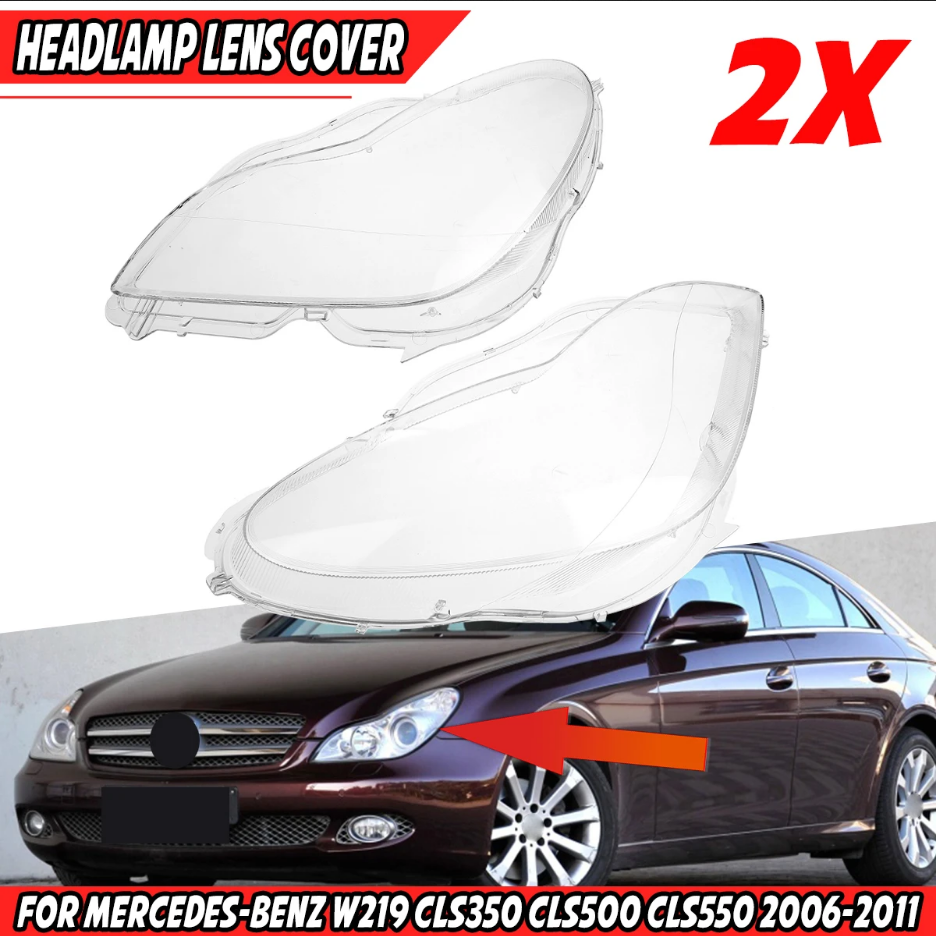 headlights lenses 2pcs facelift 14-16