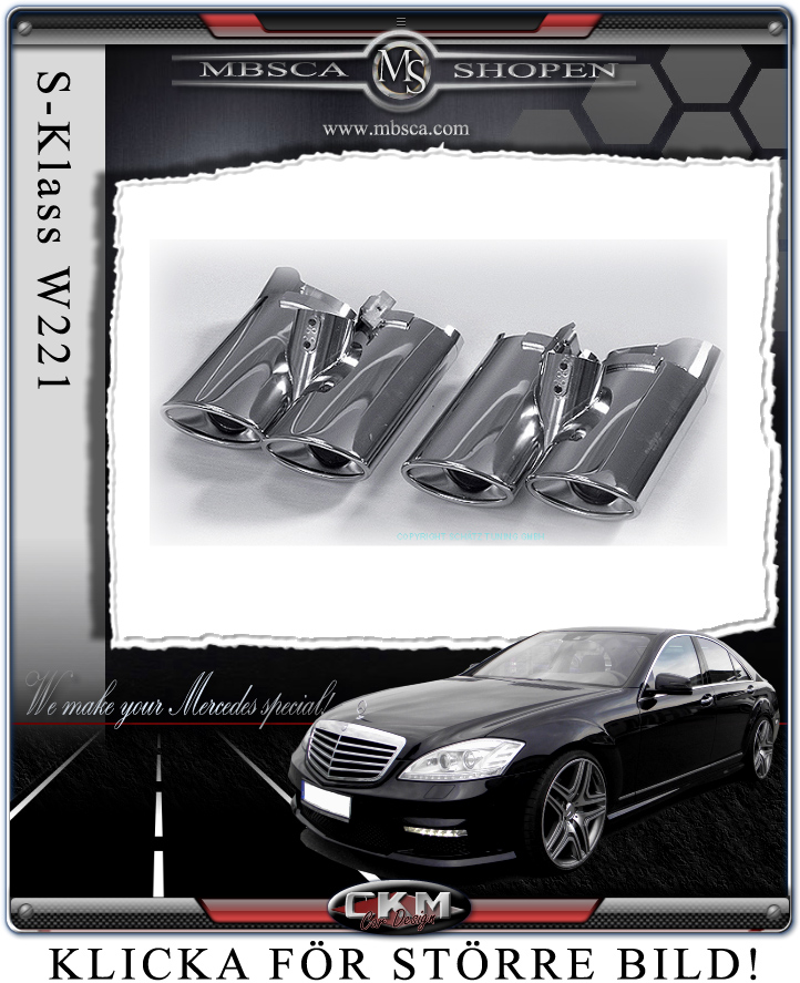 Endpipes in chrome Delusxe 4pcs