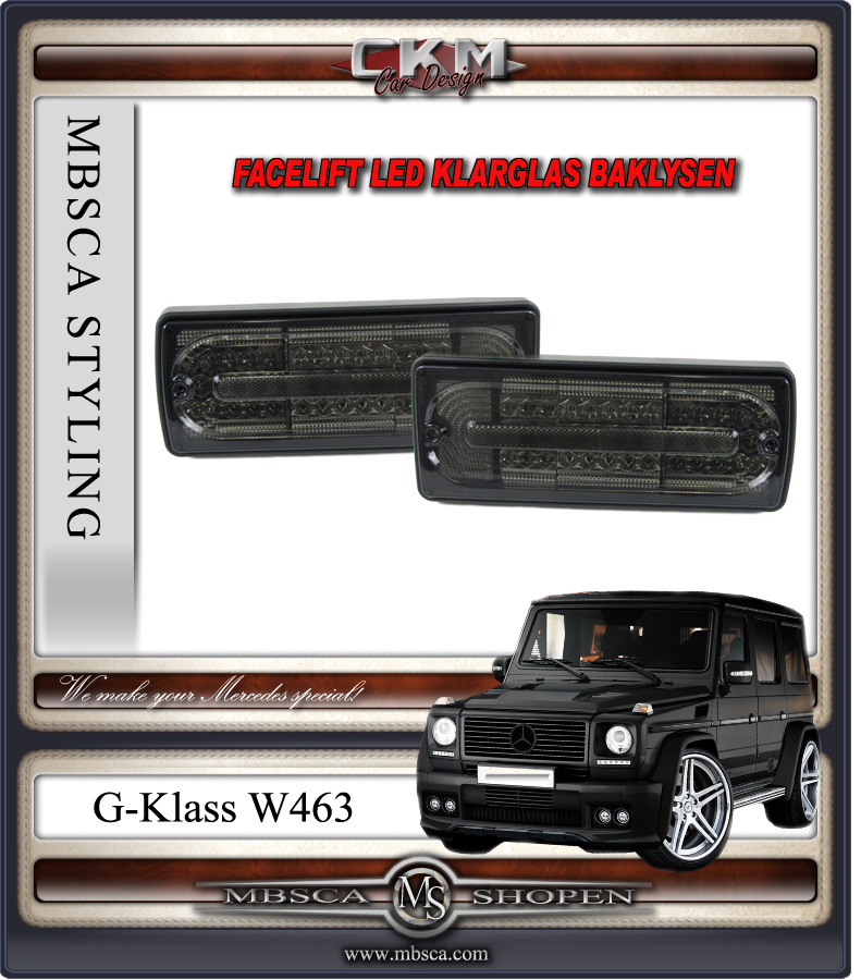 Clearglas LED Smoke taillights 2pcs 