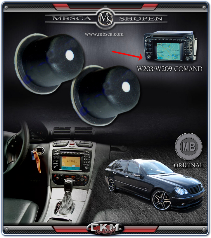 C4a. Knapp till Comand System 2.0 Mercedes Orginal for W203 / W209