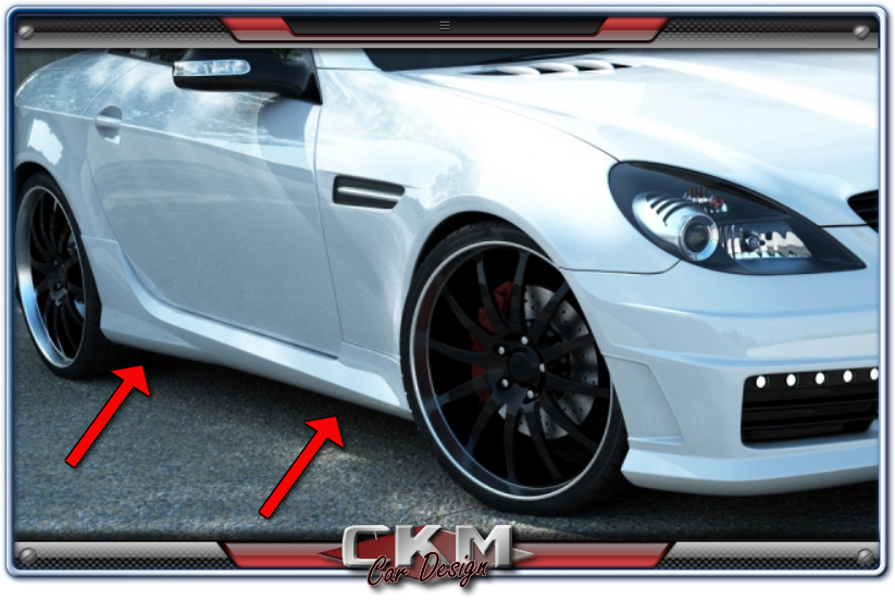 1. CKM Spoiler kit Sidokjolar 2st