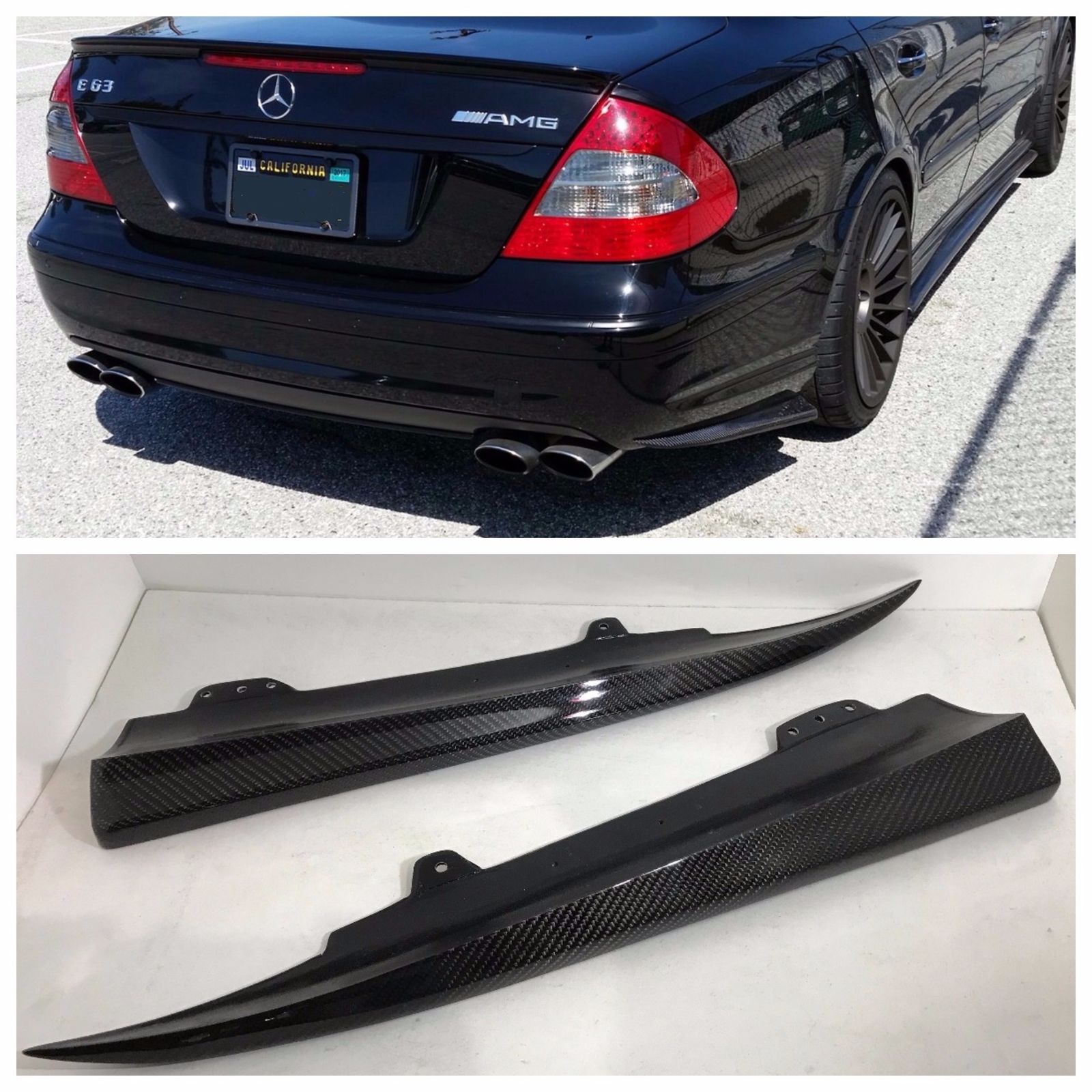 9. bumper extensions e55 & e63 carbon 2pcs v2 - 2