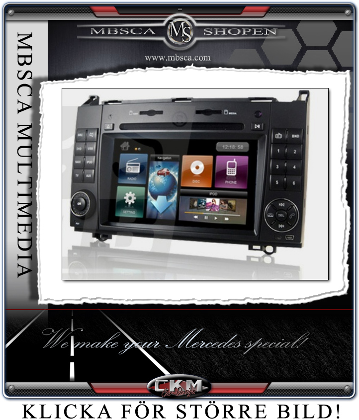 C7. Comand enhet i "MB LOOK" DVD GPS Bluetooth Touch Screen mm..