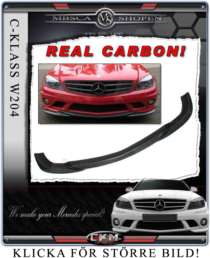 1. Carbon frontlip for AMG font 1 pcs