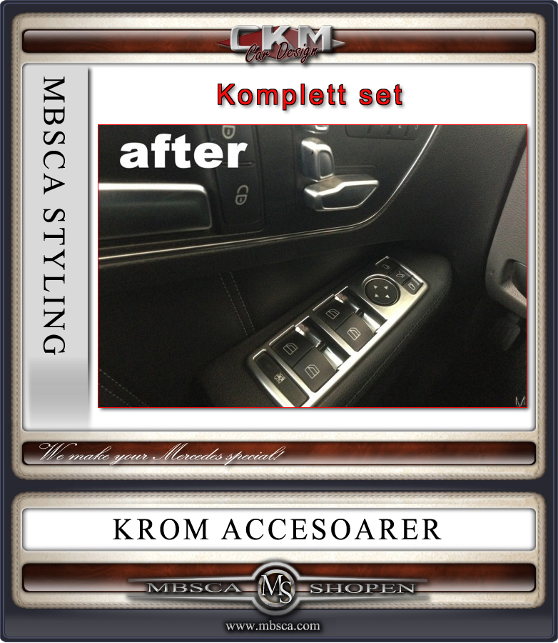 Chromeframes BRUCHED 4 pcs