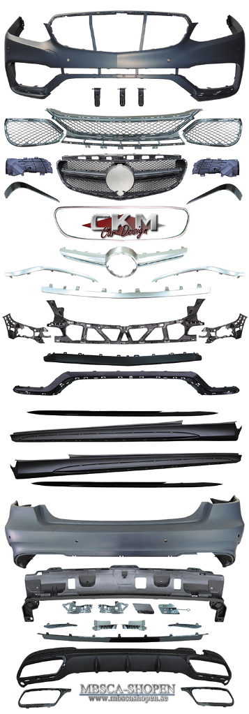 1. CKM "A-look" FACELIFT Spoiler kit 23 delar - 8