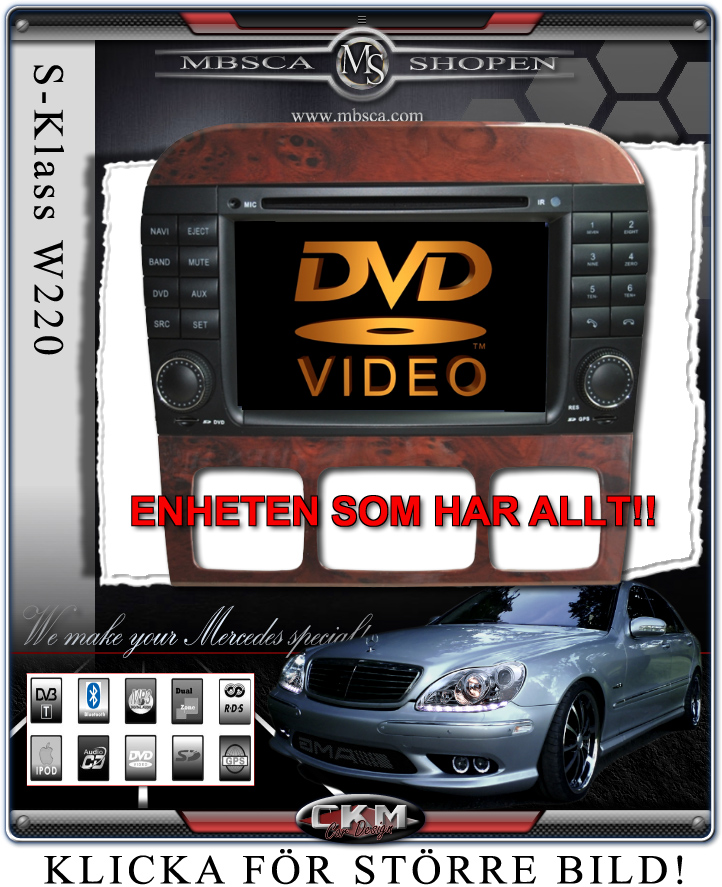 C3. Comand enhet i "MB LOOK" DVD GPS Bluetooth Touch Screen mm.. - 5