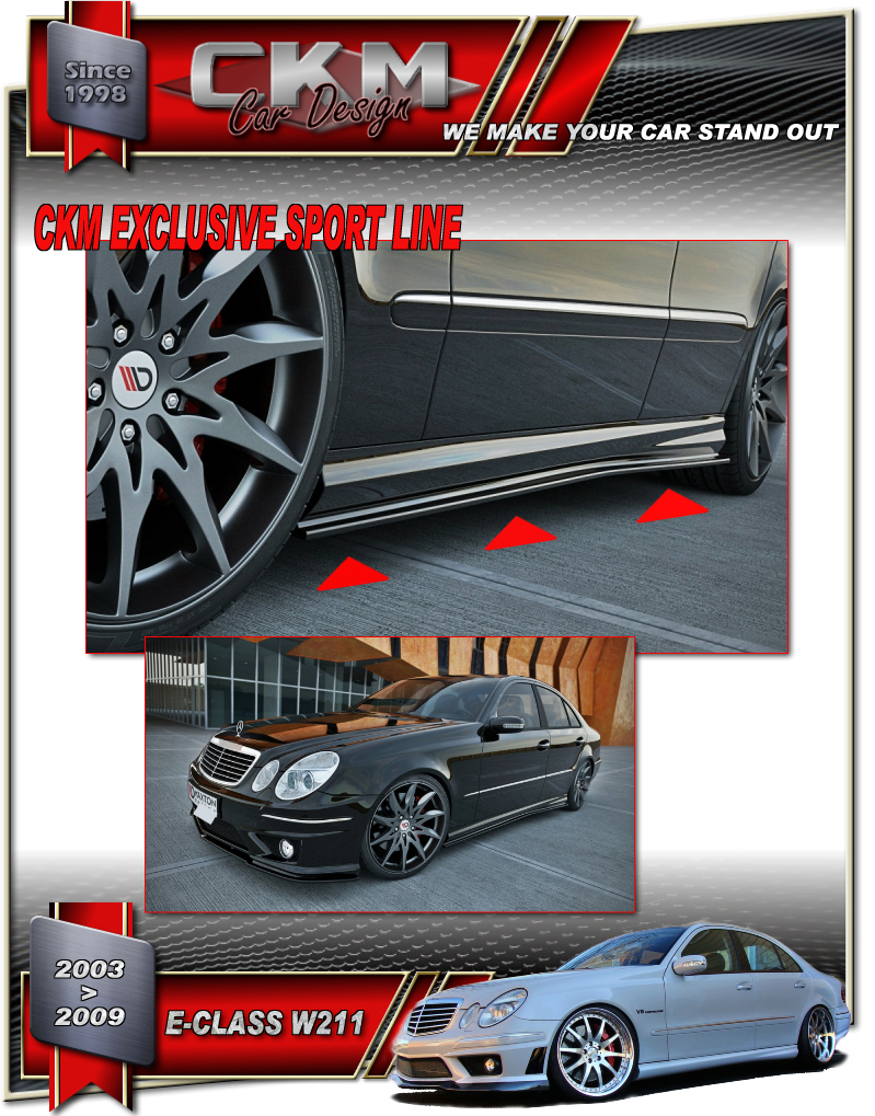 1. CKM side extensions for E55/ E63 AMG
