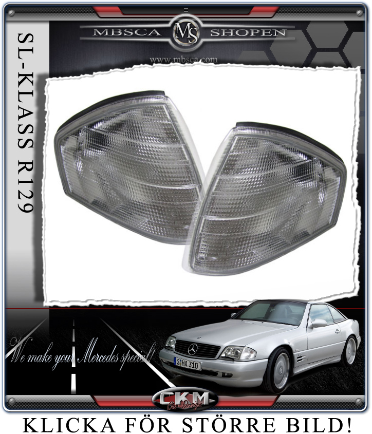 Turnsignals white 2 pcs set.