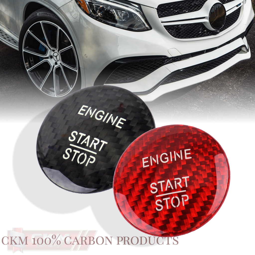 1. Carbon Red/Black cover for start button keyless Go