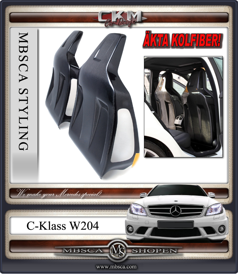 Carbon seatcovers 2 pcs