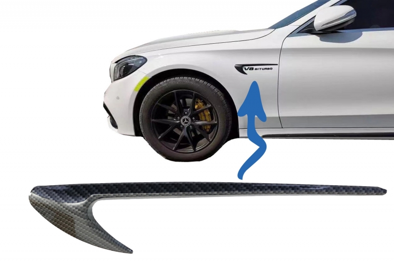3. Fender trim carbon look 2pcs - 2