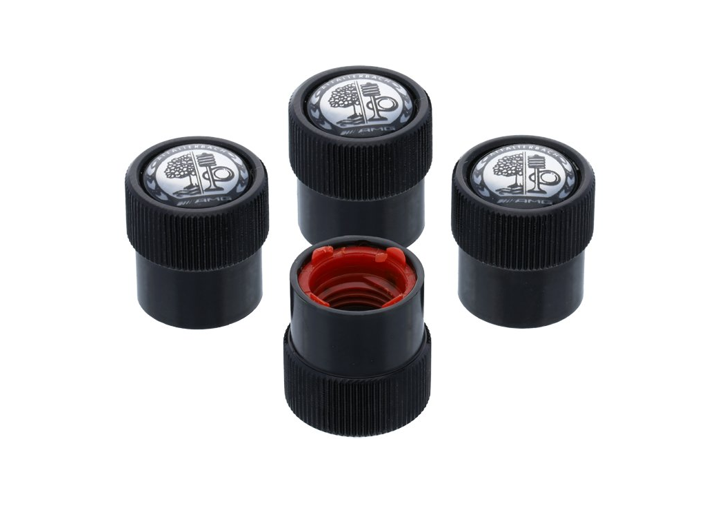 Airvent cap. 4 pcs AMG Original BLACK - 2