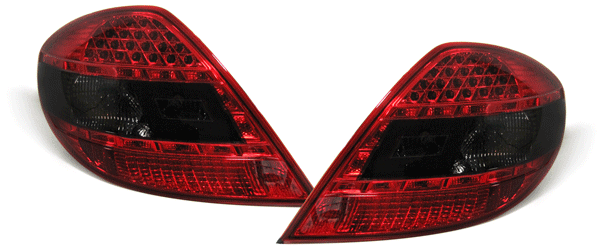 Clear taillights LED 2 pcs "C-style" Red/Smoke set - 4