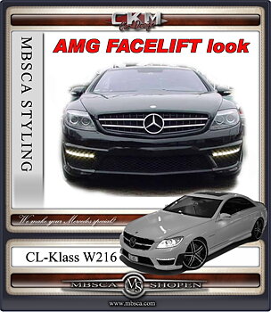 1. AMG facellift look front with OEM DRL lights