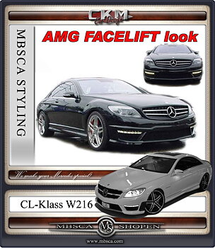 1. AMG facellift look front with OEM DRL lights