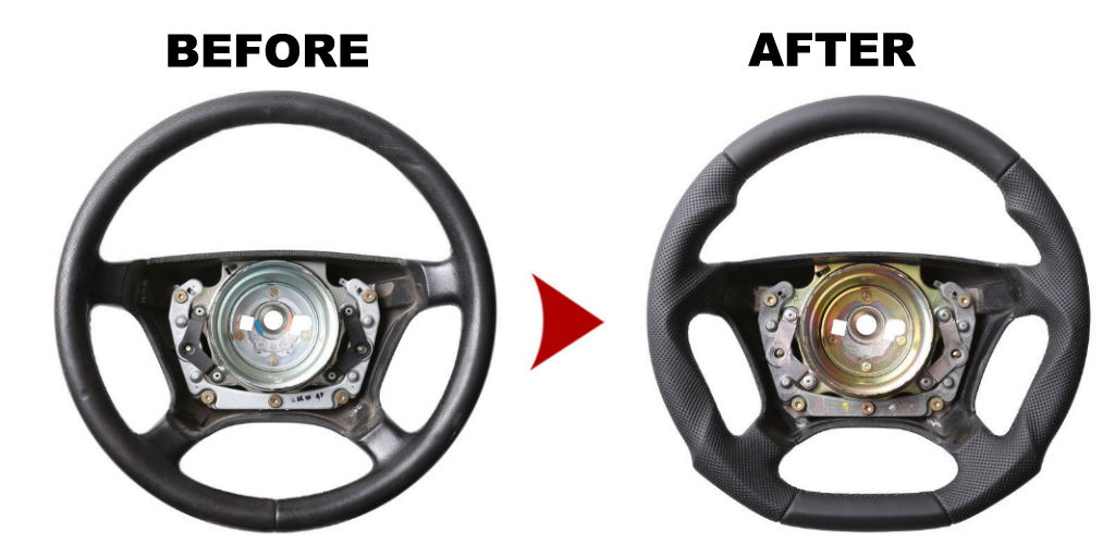 1. Steering wheel flatt sport mb original handmade 1pcs - 6