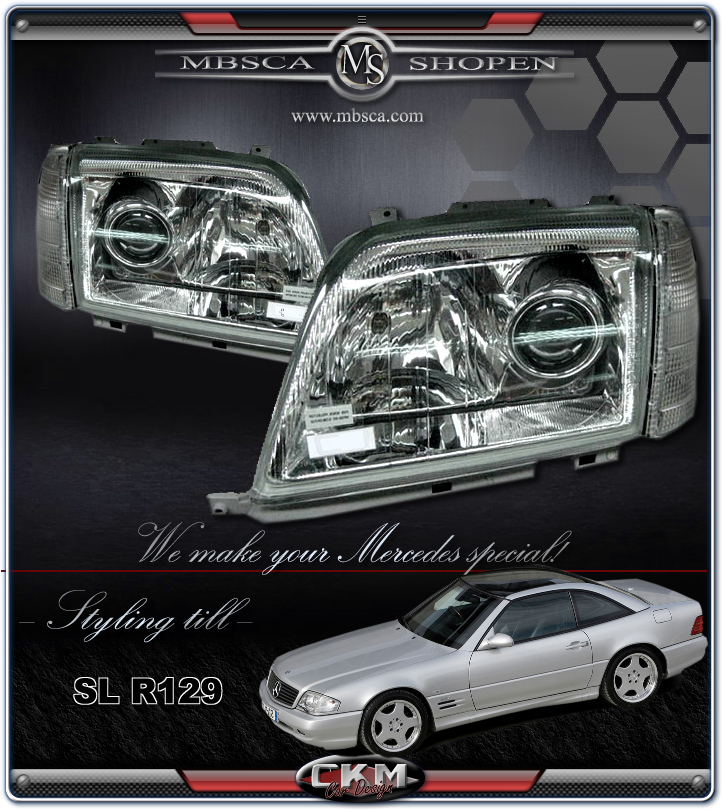 Clear glas facelift Xenon HID kit. MB Original.