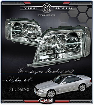 Clear glas facelift Xenon HID kit. MB Original.
