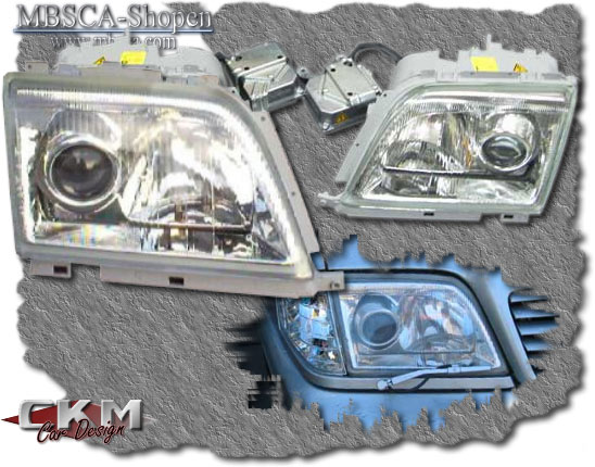 Clear glas facelift Xenon HID kit. MB Original. - 2