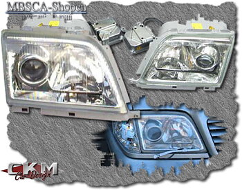 Clear glas facelift Xenon HID kit. MB Original.