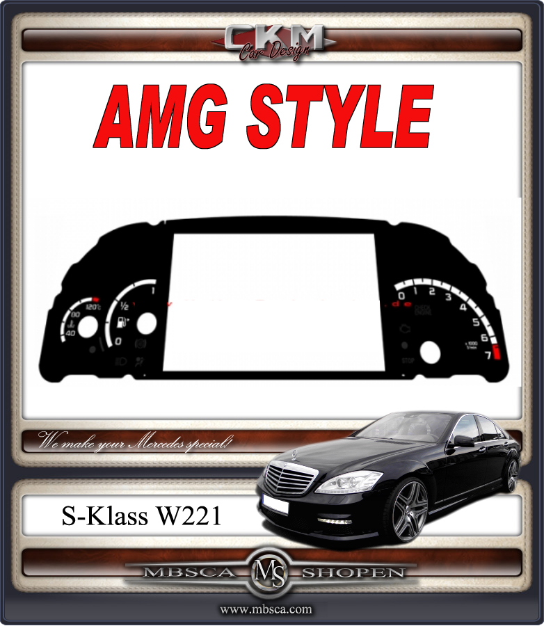AMG STYLE cluster speedo background petrol - 2