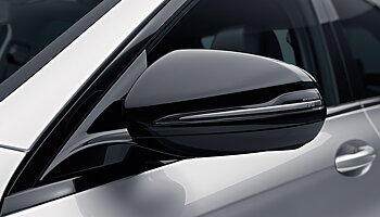 1. Mirror covers in black 2 pcs set