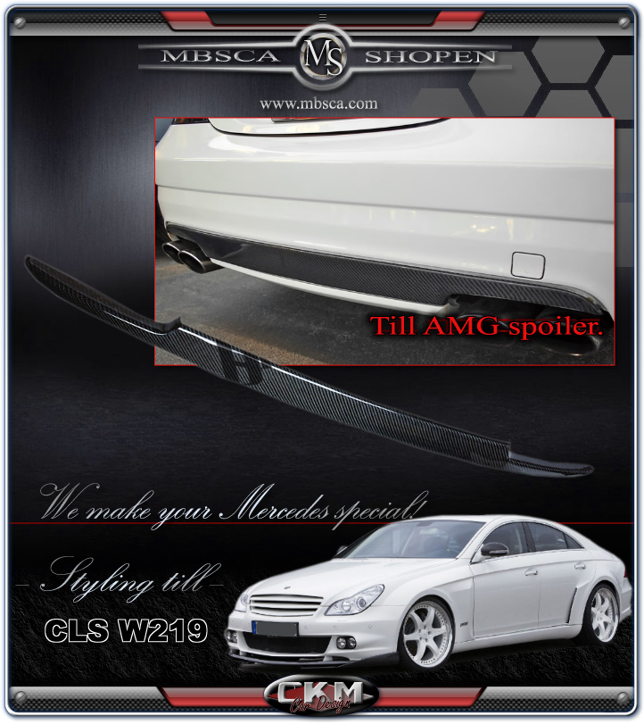 4a. Carbon diffuser till AMG spoiler slim.