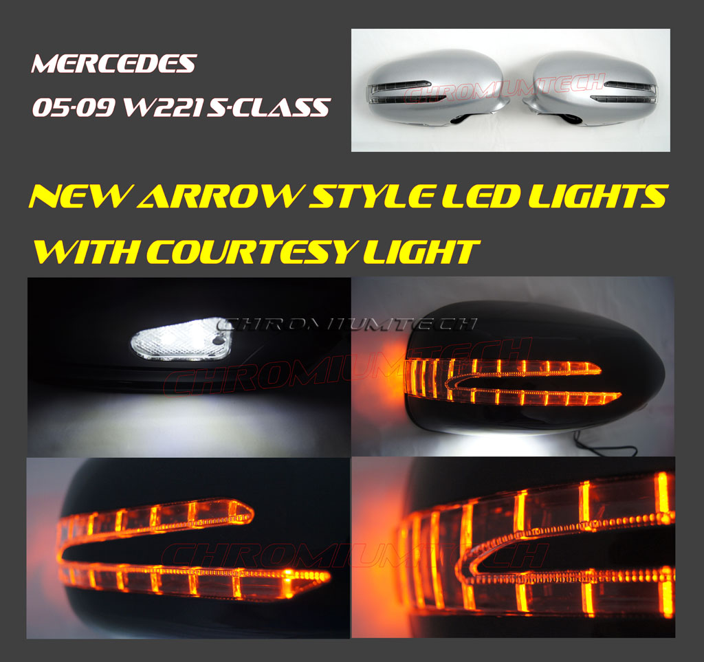 Mirrorcovers with turn signals "FACELIFT LOOK". - 10