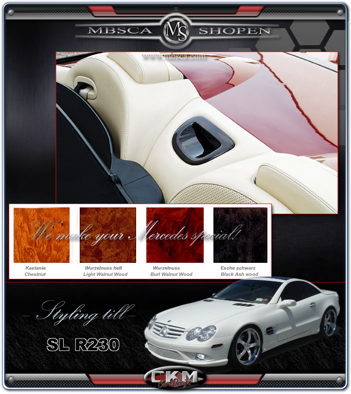 Wood Parktronic Housing In Luxury Wood 2 pcs set