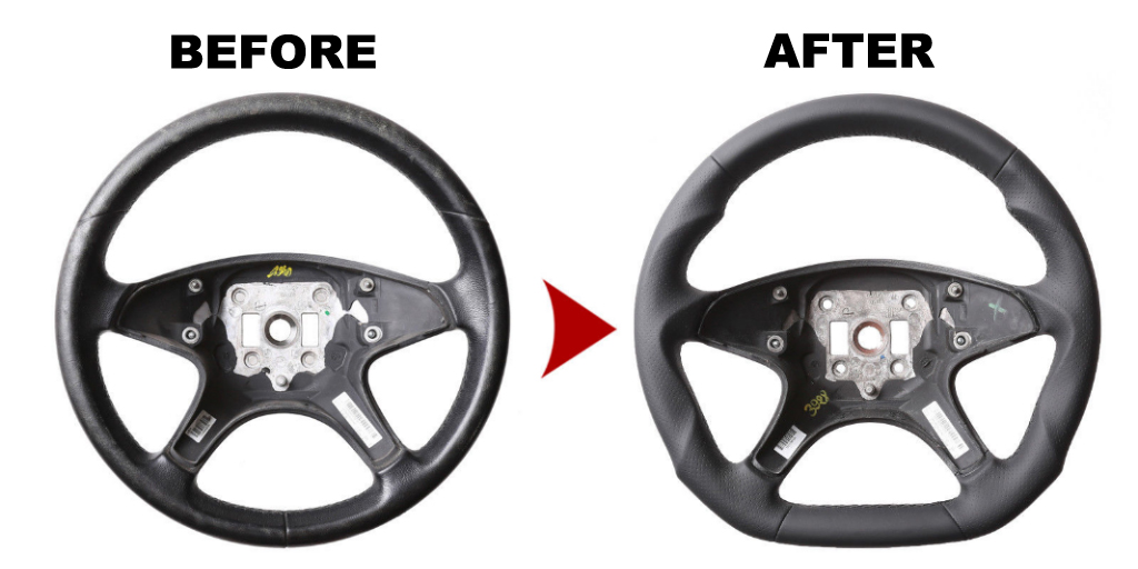 1. steering wheel flatt sport mb original handmade 1pcs - 4