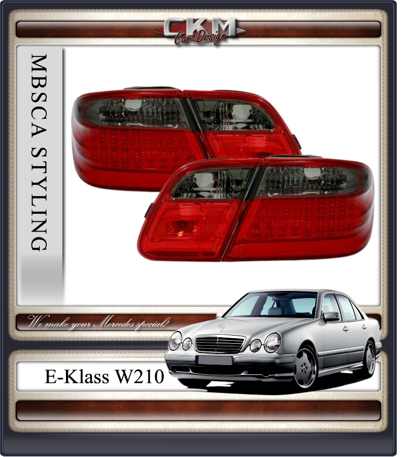 Clearglas taillights Red/Smoke with LEDs 2 pcs
