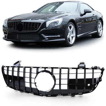 1. AMG GT-R PANAMERICAN look grill 2013-2015 Black