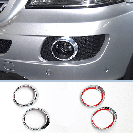 Chrome trims for fog lamps 2pcs