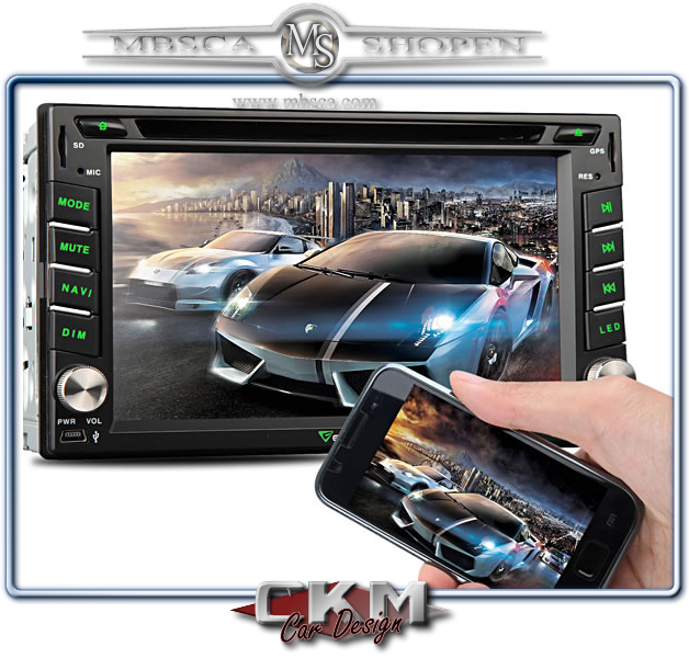 c. DVD/GPS enhet med den fantastiska Mirror funktionen.