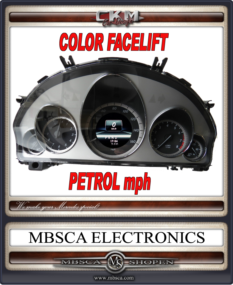Facelift COLOR speedometer PETROL mph USA