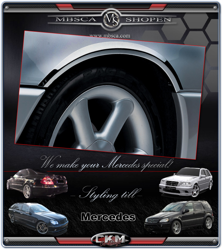 Chromelist fenders 4pcs