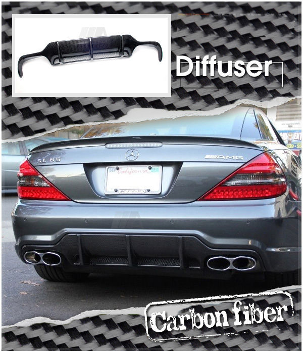 6. CKM "AMG look" duffuser in Carbon Fiber for SL63 back V2 - 3