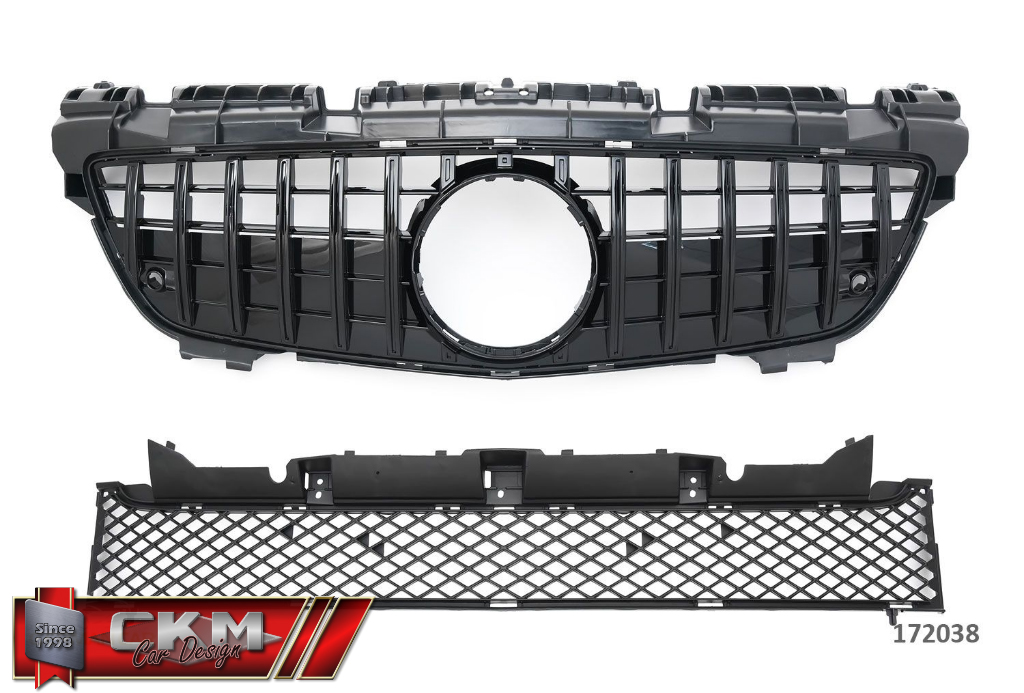 1. AMG GT-R PANAMERICAN look grill BLACK - 2