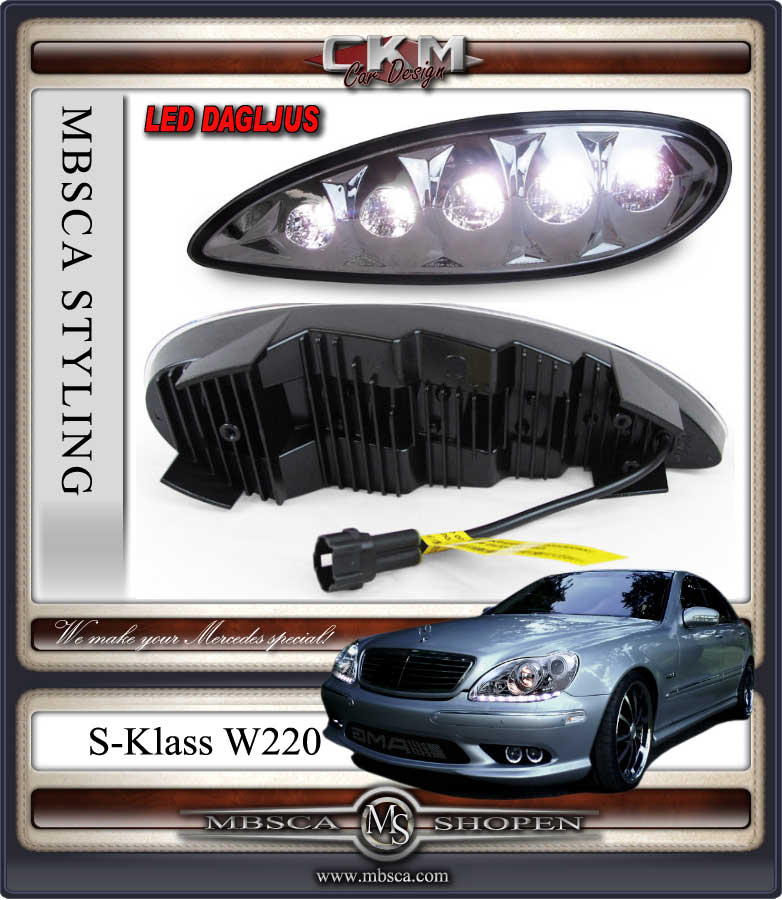 Clearglas LED Fogs 2 pcs set for bumper.03-05 - 2
