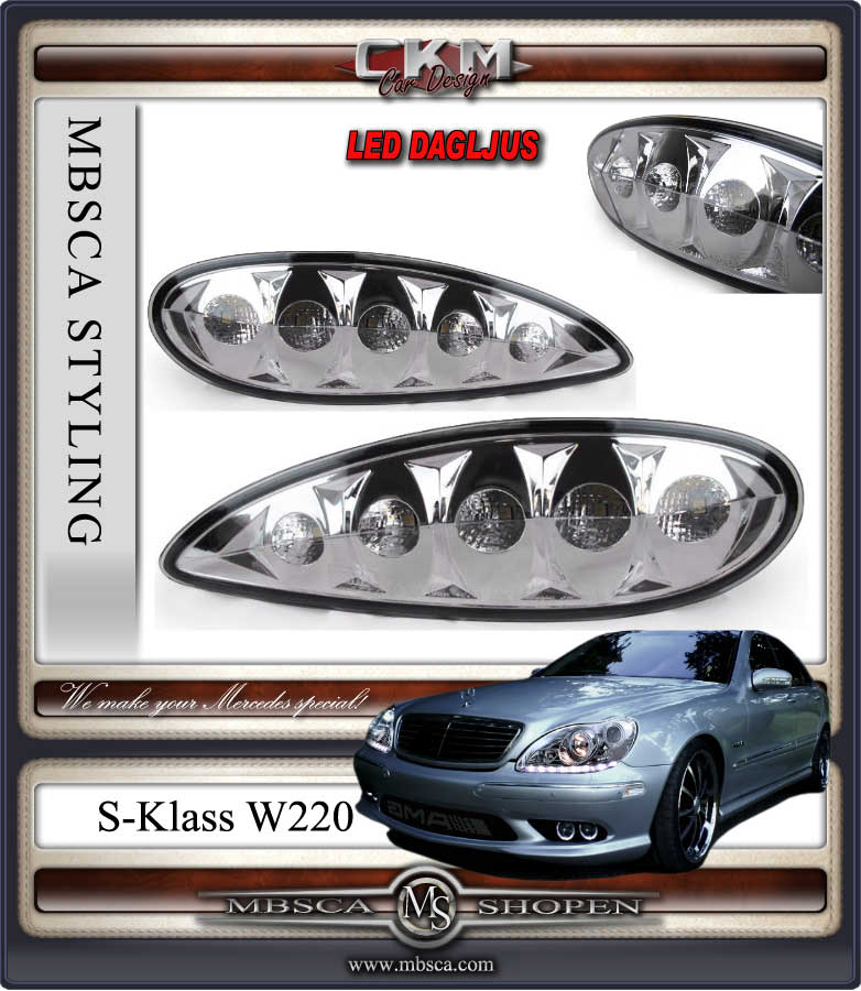 Clearglas LED Fogs 2 pcs set for bumper.03-05